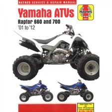 Yamaha Raptor 660 700 ATV (2001-2012) Quad Werkstatthandbuch Haynes