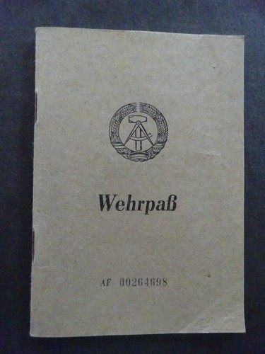 Ausweis wehrpass 1964 nva - wehrpass,,
