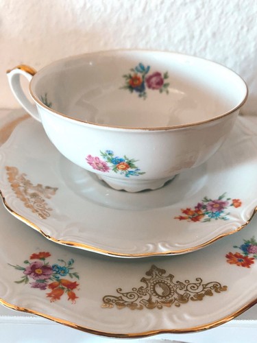 Porzellan tasse teller - porzellan, antik