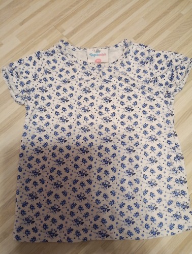 Shirt mädchen blaues blumen - blaues,