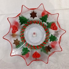 Vintage 2 er Set Nagel Glas