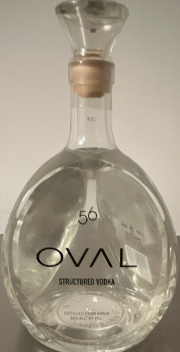 Oval structured vodka - structured,