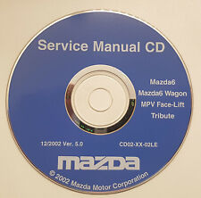 Original Mazda 6 Werkstatthandbuch Reparaturanleitung CD 12/2002