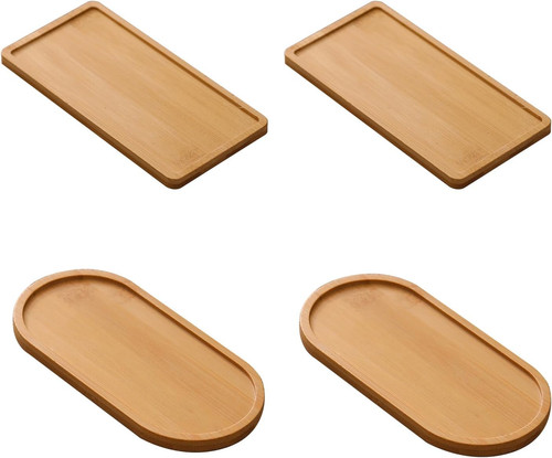 Kleines bambus tablett set - bambus-tablett,