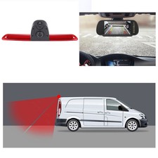 Doppel Rückfahrkamera+7" Spiegel für Mercedes Benz W906 W907 Sprinter Dachkante