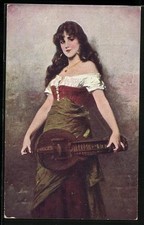 Ansichtskarte Junge Frau mit