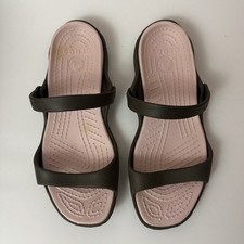 Crocs Cleo Slide Sandals Gray