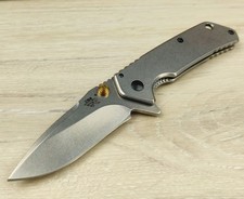 Sanrenmu 7056LUF-SF Messer Taschenmesser Stonewash 8Cr13MoV Stahl Framelock