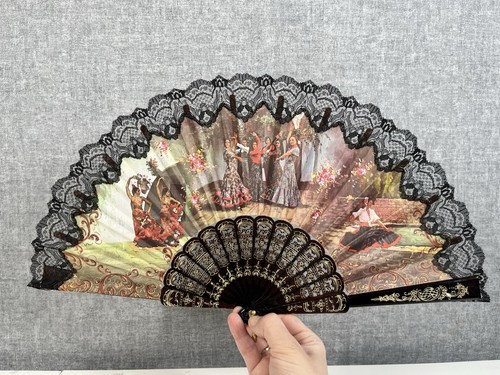 Spanischer stil handfächer - spanischer,