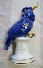 große Porzellanfigur Karl Ens Volkstedt Papagei Kakadu handgemalt 26 cm hoch