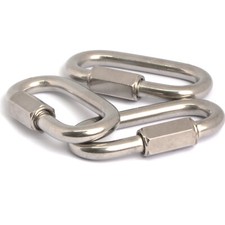 Schraubverbinder Schraubglied Kettennotglied Karabiner Kettenverbinder Edelstahl