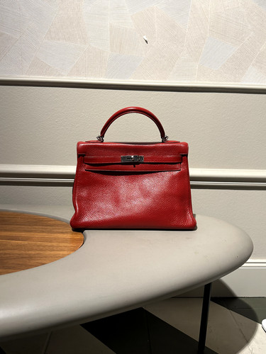 Hermès clemence leather kelly - hermès,