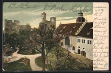 Ansichtskarte Heidenheim a. d. Br., Ruine Hellenstein Schlosshof 1905 