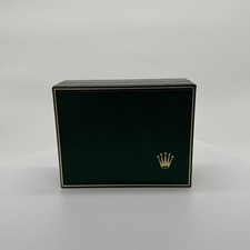 Rolex Uhrenbox 10.00.01 – grün/holz – Original Aufbewahrungsbox – Vintage