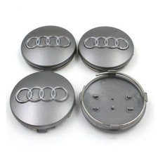 4 x 60mm mattgrau für Alufelgen Nabendeckel Radnabendeckel Au&di 4B0601170