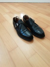 LUDWIG REITER Kapuzinerin Single Monk Loafer schwarz Leder EU40 UK 7 TOP-Zustand