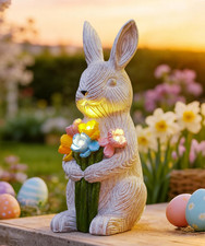 Kaninchen Figuren Mit Blumen