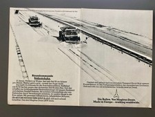 Magirus Deutz Die Bullen LKW Oldtimer Schneepflug 1977 Vintage Werbung Reklame