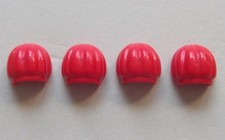 19036, 4x (2 Paar) Schulterpolster (Puffärmel), Armaufsatz, rot