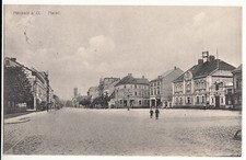 AK Neusalz an der Oder Markt Nowa Sól 1908 Geschäfte Läden Schlesien M74