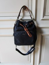 Joop Nylon Cornflowers Matchsack Beuteltasche Bucket Bag Blau neuwertig