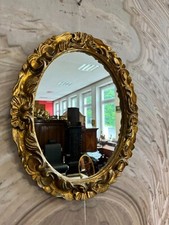 VINTAGE SPIEGEL WANDSPIEGEL PRUNKRAHMEN GOLDFARBEN