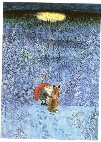 Postkarte karte tomte - postkarte, ,