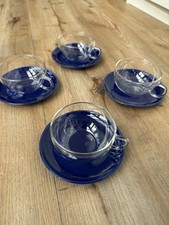 4 TCM Glas Teetassen mit