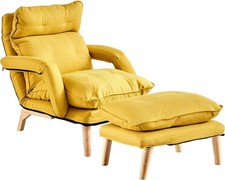 hrensessel mit Hocker, Moderner Relaxsessel, Polstersessel Z41