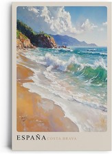 Wandbild auf leinwand costa - wandbild,