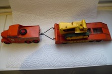 Matchbox King Size No.8 Scammell 6x6 Tractor mit Anhänger und Bulldozer