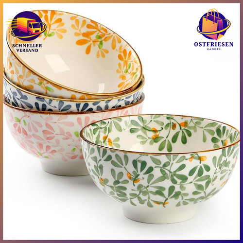 Müslischale porzellan 4er - müslischale, set