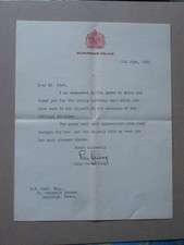 Danksagung Queen Elizabeth II