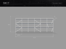 126qm Alugerüst Alu-scaff 74 Baugerüst Byggnadsställningar OHNE VERSANDKOSTEN