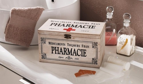 Holz kiste box pharmacie - holz,