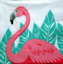 4 Servietten ~ Pink Flamingo
