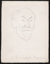 Vincent Hyspa acteur compositeur ecrivain humoriste drawing dessin van Caulaert