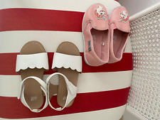 Walkx Kids 2 Paar Mädchen Schuhe Größe 26.Sneaker-Apricot,Sandalen-Weiß,