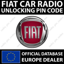 Fiat radio pin - code, 500c