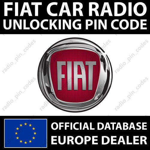 Fiat radio pin code 500 - fiat, 500c