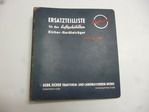 Eicher geräteträger type - eicher-geräteträger, g