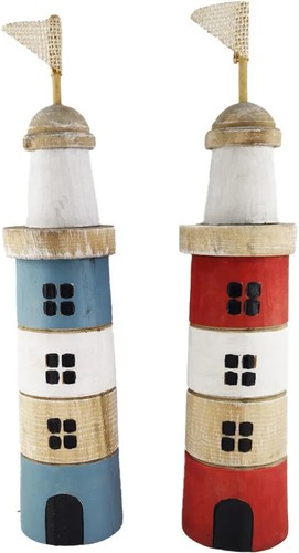 Großer holz leuchtturm mit - holz,