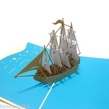 POP UP Karte * Viermaster *3D