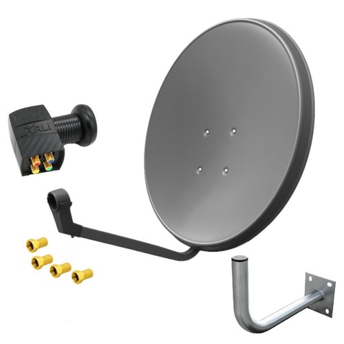 60cm sat antenne anlage - antenne, grau