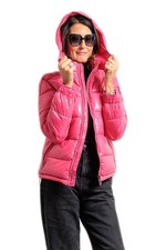 Damen glänzende Daunenjacke