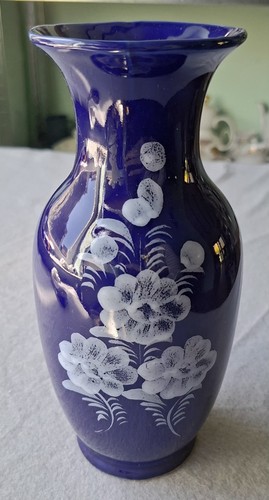 Vase porzellan kobalt blau - vase,