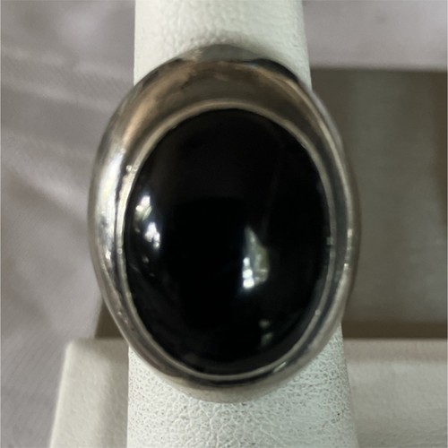 Onyx ovaler zargenring 6 - , gr.