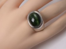 ungewöhnlicher schwerer Herren Ring Weißgold 750