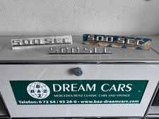 NEU NOS Mercedes 500SEC W126 Coupe C126 Typenzeichen Typenschild Emblem Badge OE