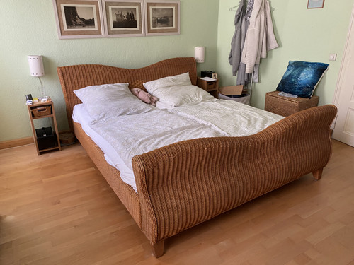 Rattan bett von zack - bett,